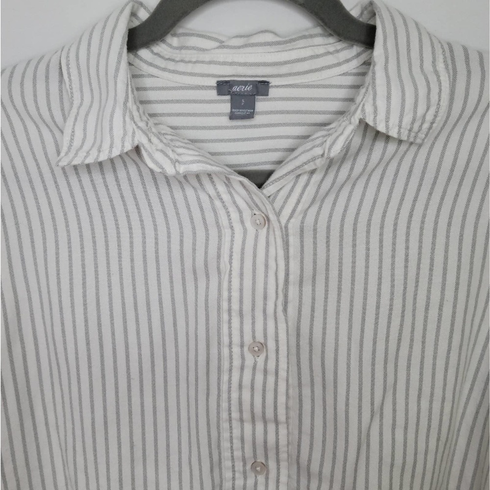 Aerie White Striped Tunic Top - Picture 3 of 6